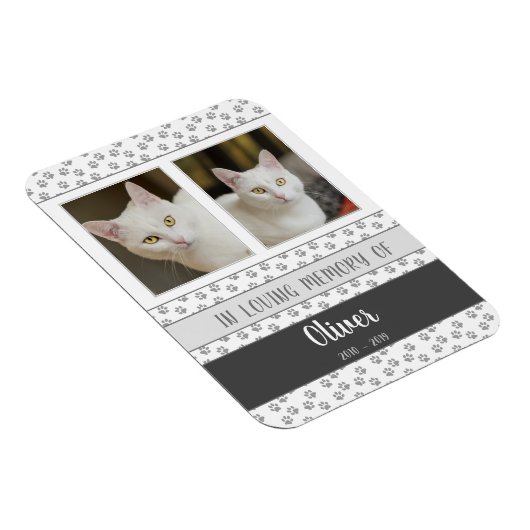 Pet Foto Memorial Personalisiert Flexible Magnet (Rechte Seite)