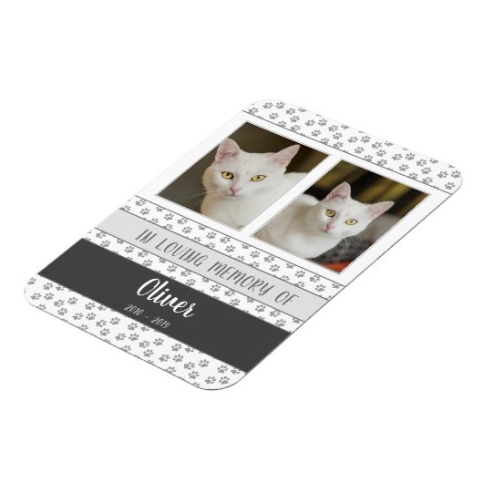 Pet Foto Memorial Personalisiert Flexible Magnet (Linke Seite)