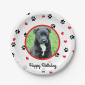 pet Foto mit niedlichem süßem Tatzen- und Pappteller (Vorderseite)