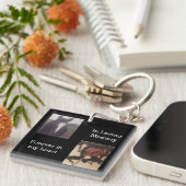 Pet-Foto-Pferd-Memorial Keepake Schlüsselanhänger (Vorderseite rechts)