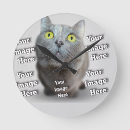 PET-Foto ✨ Runde Wanduhr