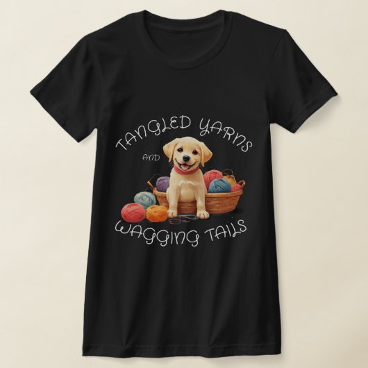 Pet-Foto-Tangled-Garne und Wagenheber-Schwanz pers T-Shirt (Ablage )