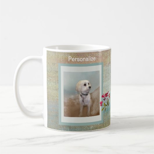PET-FOTO-TEXTURED-HINTERGRUNDKAFFEE KAFFEETASSE (Links)
