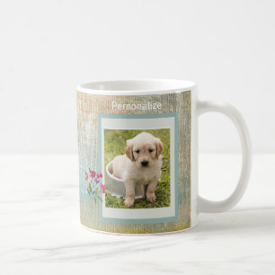 PET-FOTO-TEXTURED-HINTERGRUNDKAFFEE KAFFEETASSE