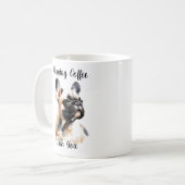 Pet French Bull Watercolor Persönliche Tasse (Vorderseite Links)