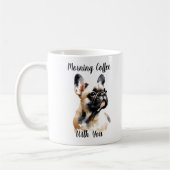 Pet French Bull Watercolor Persönliche Tasse (Links)