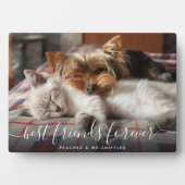 Pet Friends Best Friends Forever BESTE FREUNDIN Be Fotoplatte (Vorderseite)