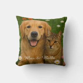Pet Friends Hund Vater Katze Mama Blumengeschenke  Kissen