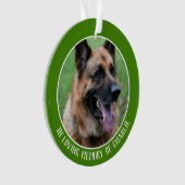 Pet-Gedächtnis, in liebevoller Erinnerung an Ihren Ornament (Vorderseite)