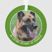 Pet-Gedächtnis, in liebevoller Erinnerung an Ihren Ornament (Rückseite)