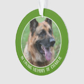 Pet-Gedächtnis, in liebevoller Erinnerung an Ihren Ornament (Vorderseite)
