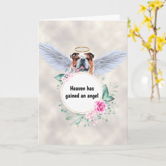 Pet-Gedenkgedicht Karte (Gelbe Blume)