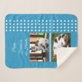 Pet-Gedenkkatze blau und weiß hinzufügen Fotos Sherpadecke (Vorderseite (Horizontal))