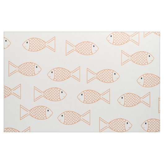 Pet Goldfish/ Koi Carp Fish Print Pattern Stoff (Fat Quarter (45,7 x 55,9 cm))
