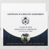 Pet Graduation Certificate Dog Training Diploma (Vorne/Hinten)