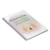 Pet Gratitude & Memory Journal Cover – Dog & Cat  Notizblock (Rechte Seite)