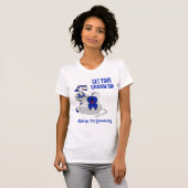 Pet Groomer Apparel Funny holen Sie sich den Mut T-Shirt (Vorne ganz)