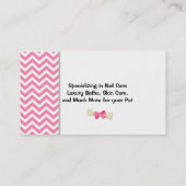 Pet Groomer Business Card Visitenkarte (Rückseite)