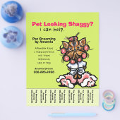 Pet Groomer Dog Grooming Personalisiert Tear Sheet Flyer (Einzeln)