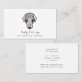 Pet Groomer Dog Wellness-Center Visitenkarte (Vorne/Hinten)
