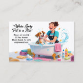 Pet Groomer Dogs And Cats  Visitenkarte (Rückseite)