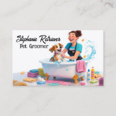 Pet Groomer Dogs And Cats  Visitenkarte (Vorderseite)