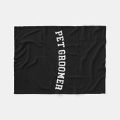 Pet Groomer Fleecedecke (Vorderseite (Horizontal))