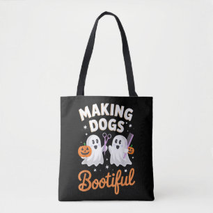 Pet Groomer Funny Halloween macht Hunde bootisch Tasche