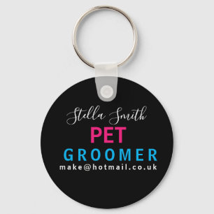 PET Groomer, Hundeschwalzer, Designer-Künstler Schlüsselanhänger