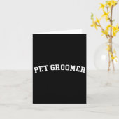 Pet Groomer Karte (Gelbe Blume)