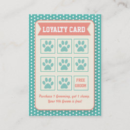 Pet Groomer Loyalty Card - Personalizable Treuekarte