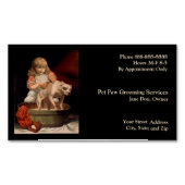 Pet Groomer Magnet Business Card (Vorderseite)
