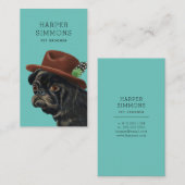 Pet Groomer Niedlich Dapper Hund Visitenkarte (Vorne/Hinten)