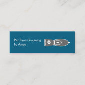 Pet Groomer Niedliche Einfache Visitenkarten Mini Visitenkarte (Vorderseite)