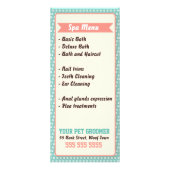 Pet Groomer Rack Card - Personalizable Werbekarte (Hinten)