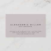 Pet Groomer | Rosa Paw Prints mit blassrosa Blüten Visitenkarte (Rückseite)