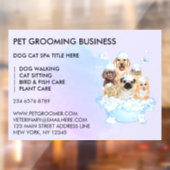 Pet Groomer Sitting Dog Cat Spa large Fensteraufkleber (Blatt 2)