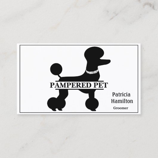 Pet Groomer/Vet Visitenkarte (Vorderseite)