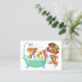 Pet Groomer Visitenkarte (Stehend Vorderseite)