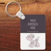 Pet grooming Ballon Hunde Meringgesellschaft Schlüsselanhänger (Vorderseite)