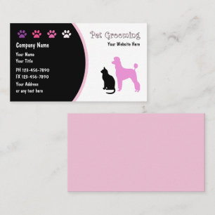 Pet Grooming Business Cards Neu Visitenkarte