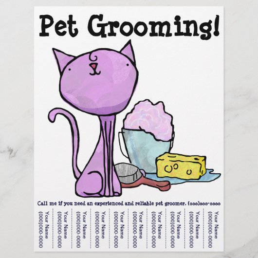 Pet Grooming! Cat Flyer (Vorne)