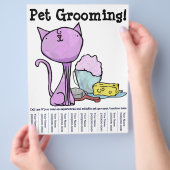 Pet Grooming! Cat Flyer (Hand)