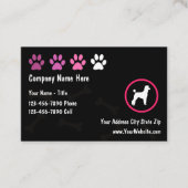 Pet Grooming Coole, trendige Visitenkarten Visitenkarte (Vorderseite)