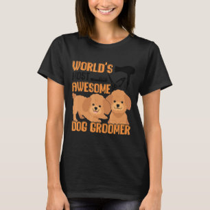 Pet Grooming Designs für Hunde-Groomer und Heimtie T-Shirt