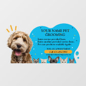 Pet Grooming Hunde und Katzen Farbschlag anpassen Fensteraufkleber (Blatt)