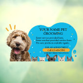 Pet Grooming Hunde und Katzen Farbschlag anpassen Fensteraufkleber (Blatt 3)