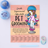 Pet Grooming. Maßgeschneidertes Werbeband Flyer (Einzeln)