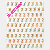 Pet Grooming Personalized Gold Elegant Collection Fleecedecke (Vorderseite)