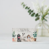 Pet Grooming Pet Wellness-Center Visitenkarte (Stehend Vorderseite)